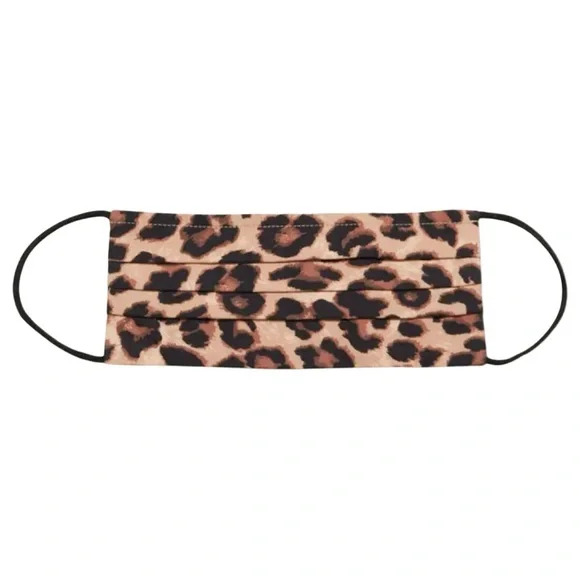 Set of 2 NWT VERONICA BEARD Reusable Cotton Leopard Print Face Masks Coverings - Picture 2 of 10